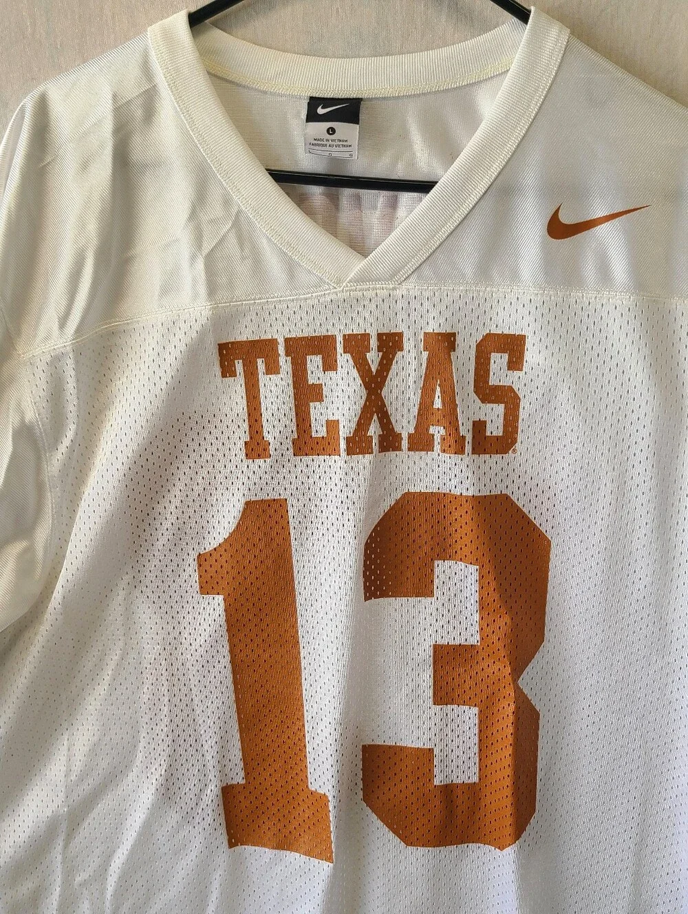 Nike  Texans L Mens Jersey Shirt White  IVEY #13  Short Sleeve ..100% Polyester